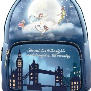 Loungefly Disney Peter Pan Second Star to the Right Mini backpack ⭐️🌟